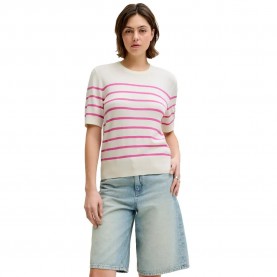 блуза,мъжки,пуловери,дамски,пуловери,jack,&,jones,layla,comfy,jjxx,short,sleeve,sweater,pink,(vanilla,ice,stripes,fiji,flower)