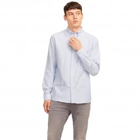 риза,с,дълъг,ръкав,дамски,ризи,мъжки,ризи,jack,&,jones,oscar,long,sleeve,shirt,blue,(infinity,stripes,white)