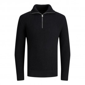 блуза,мъжки,пуловери,jack,&,jones,spencer,half,zip,sweater,black