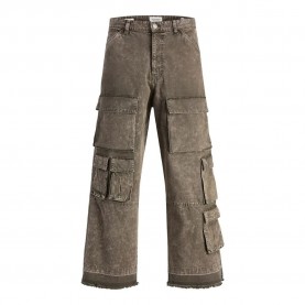 панталони,мъжки,панталони,jack,&,jones,st,owen,morris,acid,wash,multipocket,pants,black,sand,(brown)