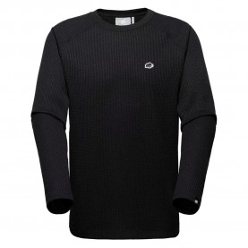 тениска,мъжки,тениски,mammut,waffle,long,sleeve,t,shirt,black