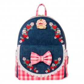 раница,раници,loungefly,strawberry,shortcake,mini,backpack,multicolor,(blue)