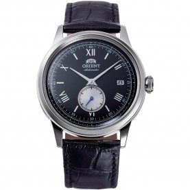 часовник,часовници,orient,watches,bambino,38,small,seconds,watch,black,black,(blue)