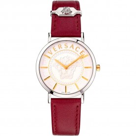 Часовник Versace VEK400221 woman watch - Red (Carmine Red / Metal Silver Grey) часовник,часовници,versace,vek400221,woman,watch,red,(carmine,red,metal,silver,grey)