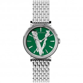 Часовник Versace VERI00520 woman watch - Silver (Silver Grey / Metal Bottle Green Silver Grey) часовник,часовници,versace,veri00520,woman,watch,silver,(silver,grey,metal,bottle,green,silver,grey)