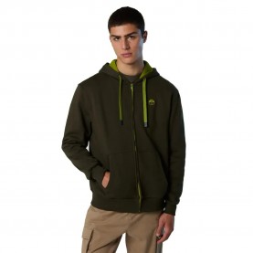 блуза,мъжки,пуловери,north,sails,logo,full,zip,sweatshirt,green,(forest,night)