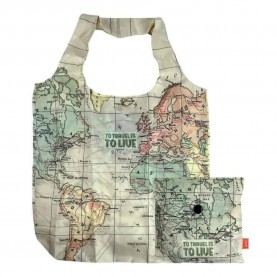 чанта,сакове,legami,foldable,cosmetic,boarding,bag,green,(multicolor)