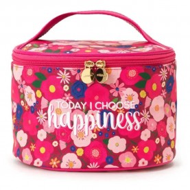 несесер,тоалетни,принадлежности,legami,hello,beauty,flowers,wash,bag,pink,(multicolor)