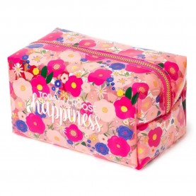 несесер,тоалетни,принадлежности,legami,makeup,queen,flowers,wash,bag,pink,(pink,multicolor)