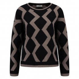 блуза,дамски,пуловери,дамски,плетени,дрехи,fynch,hatton,zick,softwool,sweater,black,(brown)
