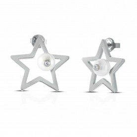 бижутерия,ops,objects,clip,pearl,ss,star,earrings,silver