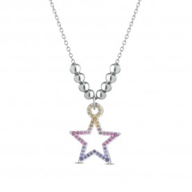 бижутерия,ops,objects,crystal,vibes,star,multicolor,necklace,multicolor