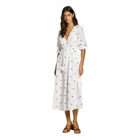 Рокля Pepe jeans Deal dress refurbished - White (Off White) рокля,дамски,поли,и,рокли,pepe,jeans,deal,dress,refurbished,white,(off,white)