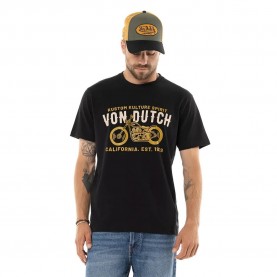 Тениска Von dutch Spire short sleeve T-shirt - Black (VD/1/TR/SPIRE/NR) тениска,мъжки,тениски,дамски,тениски,von,dutch,spire,short,sleeve,t,shirt,black,(vd,1,tr,spire,nr)