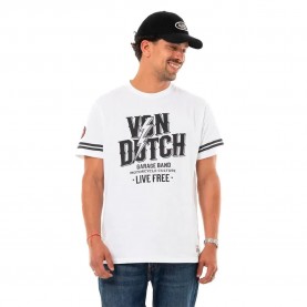 Тениска Von dutch Terry short sleeve T-shirt - White (VD/RC/1/TR/TERRY) тениска,мъжки,тениски,дамски,тениски,von,dutch,terry,short,sleeve,t,shirt,white,(vd,rc,1,tr,terry)