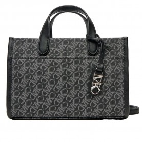 чанта,всички,чанти,michael,kors,gigi,bag,black,silver,(grey)