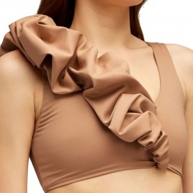 дамски,бански,костюми,sundek,bralette,with,ruffles,bikini,top,earth