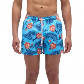 бански,гащета,мъжки,бански,костюми,sundek,elastic,waist,and,wall,flower,print,swimming,shorts,caribbean,(blue)