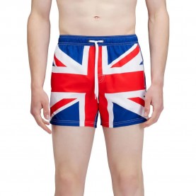 бански,гащета,мъжки,бански,костюми,sundek,elasticated,waistband,recycled,polyester,repreve,united,kingdom,flag,swimming,shorts,mineral,blue,(blue)