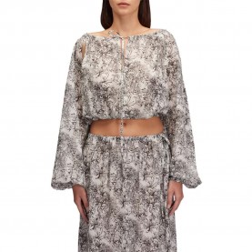 дамски,блузи,sundek,fleur,de,joie,long,sleeve,blouse,grey,(black)