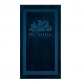 хавлиена,кърпа,хавлии,sundek,jacquard,terry,logo,and,frame,towel,navy,(blue)