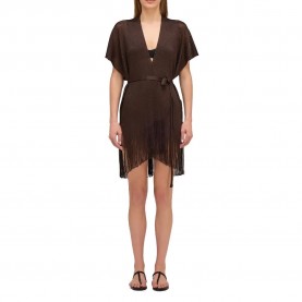 рокля,дамски,поли,и,рокли,sundek,lurex,kaftan,with,strap,short,dress,curuba,(brown)