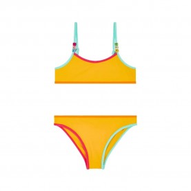 Sundek Mini with fixed top and briefs bikini - Yellow (Maracuja 01) детски,бански,костюми,sundek,mini,with,fixed,top,and,briefs,bikini,yellow,(maracuja,01)