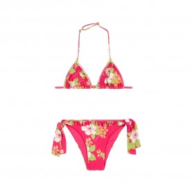 детски,бански,костюми,sundek,mini,with,ruffles,and,lace,up,briefs,in,dreamy,hawaii,print,bikini,pitaya,(pink)