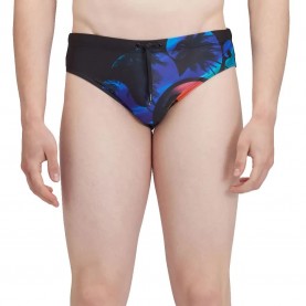 бански,гащета,мъжки,бански,костюми,sundek,palm,print,swimming,brief,black