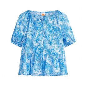 рокля,дамски,поли,и,рокли,sundek,fleur,de,joie,print,short,sleeve,short,dress,blue,(bilberry,01)