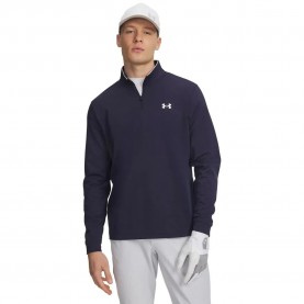 блуза,мъжки,пуловери,under,armour,golf,match,play,half,zip,sweatshirt,blue,(midnight,navy,white)