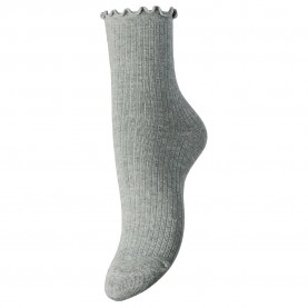 чорапи,дамски,чорапи,pieces,afia,crew,socks,light,grey,melange