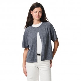 жилетка,дамски,пуловери,дамски,плетени,дрехи,pieces,bree,cardigan,dark,grey,melange,(grey)