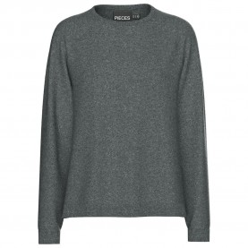 блуза,дамски,пуловери,дамски,плетени,дрехи,pieces,bree,sweater,dark,grey,melange,(grey)