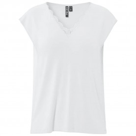 тениска,дамски,тениски,pieces,kamala,lace,short,sleeve,t,shirt,bright,white,(white)
