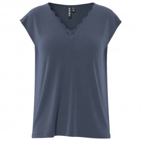 тениска,дамски,тениски,pieces,kamala,lace,short,sleeve,t,shirt,ombre,blue,(blue)