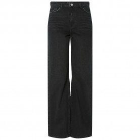 дънки,дамски,панталони,pieces,kate,bl,straight,fit,high,waist,jeans,black,denim,(black)