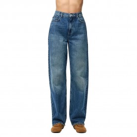 дънки,дамски,панталони,pieces,kate,mb,straight,fit,high,waist,jeans,medium,blue,denim,(blue)