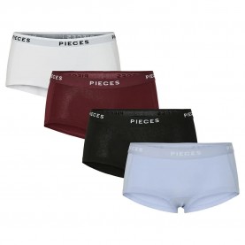 боксерки,дамско,бельо,дамски,бикини,и,танкини,pieces,logo,boxers,4,units,tawny,port,(multicolor)