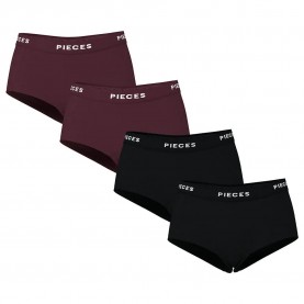 боксерки,дамско,бельо,дамски,бикини,и,танкини,pieces,logo,boxers,4,units,winetasting,(black,pink)