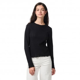 тениска,дамски,тениски,pieces,marie,long,sleeve,t,shirt,black