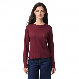 тениска,дамски,тениски,pieces,marie,long,sleeve,t,shirt,tawny,port,(purple)
