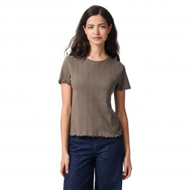 тениска,дамски,тениски,pieces,marie,short,sleeve,t,shirt,morel,(brown)