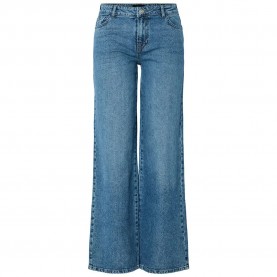 дънки,дамски,панталони,pieces,selma,mb,new,wide,leg,low,waist,jeans,medium,blue,denim,(blue)