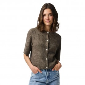 жилетка,дамски,пуловери,дамски,плетени,дрехи,pieces,silly,cardigan,morel,(brown)