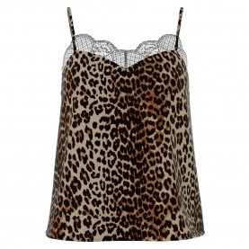 тениска,дамски,тениски,pieces,tiffany,strap,lace,sleeveless,t,shirt,black,leo,(brown)