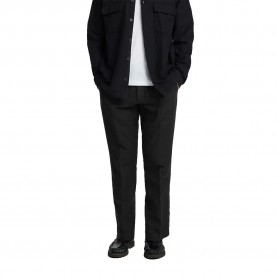 панталони,мъжки,панталони,selected,196,leroy,linen,straight,fit,pants,black