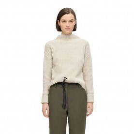 блуза,дамски,пуловери,дамски,плетени,дрехи,selected,selma,sus,high,neck,sweater,birch,(beige)