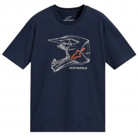 Тениска Alpinestars MX Helmet short sleeve T-shirt - Blue (Navy) тениска,мъжки,тениски,дамски,тениски,alpinestars,mx,helmet,short,sleeve,t,shirt,blue,(navy)