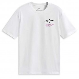 Тениска Alpinestars Pop Helmet short sleeve T-shirt - White (White) тениска,мъжки,тениски,дамски,тениски,alpinestars,pop,helmet,short,sleeve,t,shirt,white,(white)